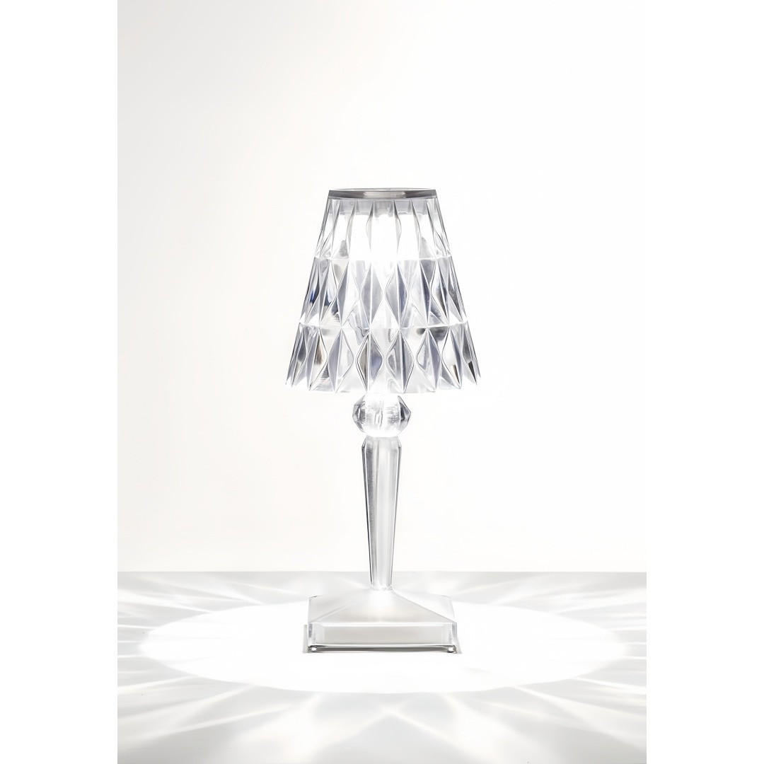 TISCHLEUCHTE Kristall Acryl Diamant Ambientelicht - Weiß, Kunststoff (12/26/12cm) - Weltevree
