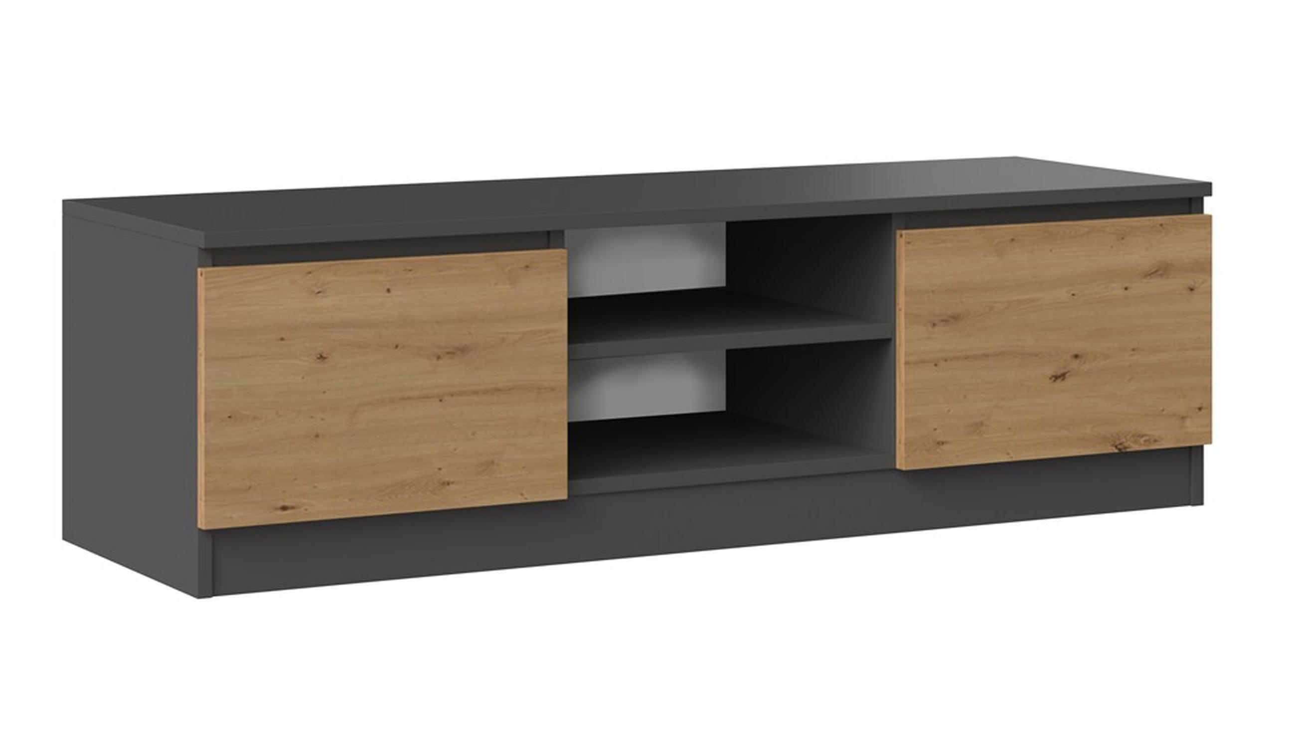 RAUMHIRSCH FURNITURE NÍZKÁ SKŘÍŇ Anthrazit, Artisan 120/36/40
