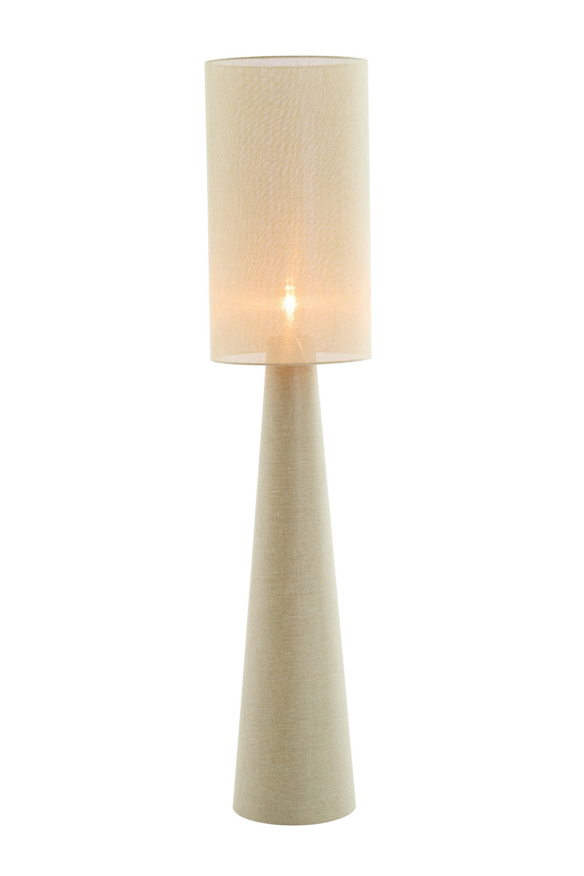 STEHLEUCHTE Micky Grün Ø38/180 cm - Beige/Grün, Textil (38/38/180cm) - Light & Living