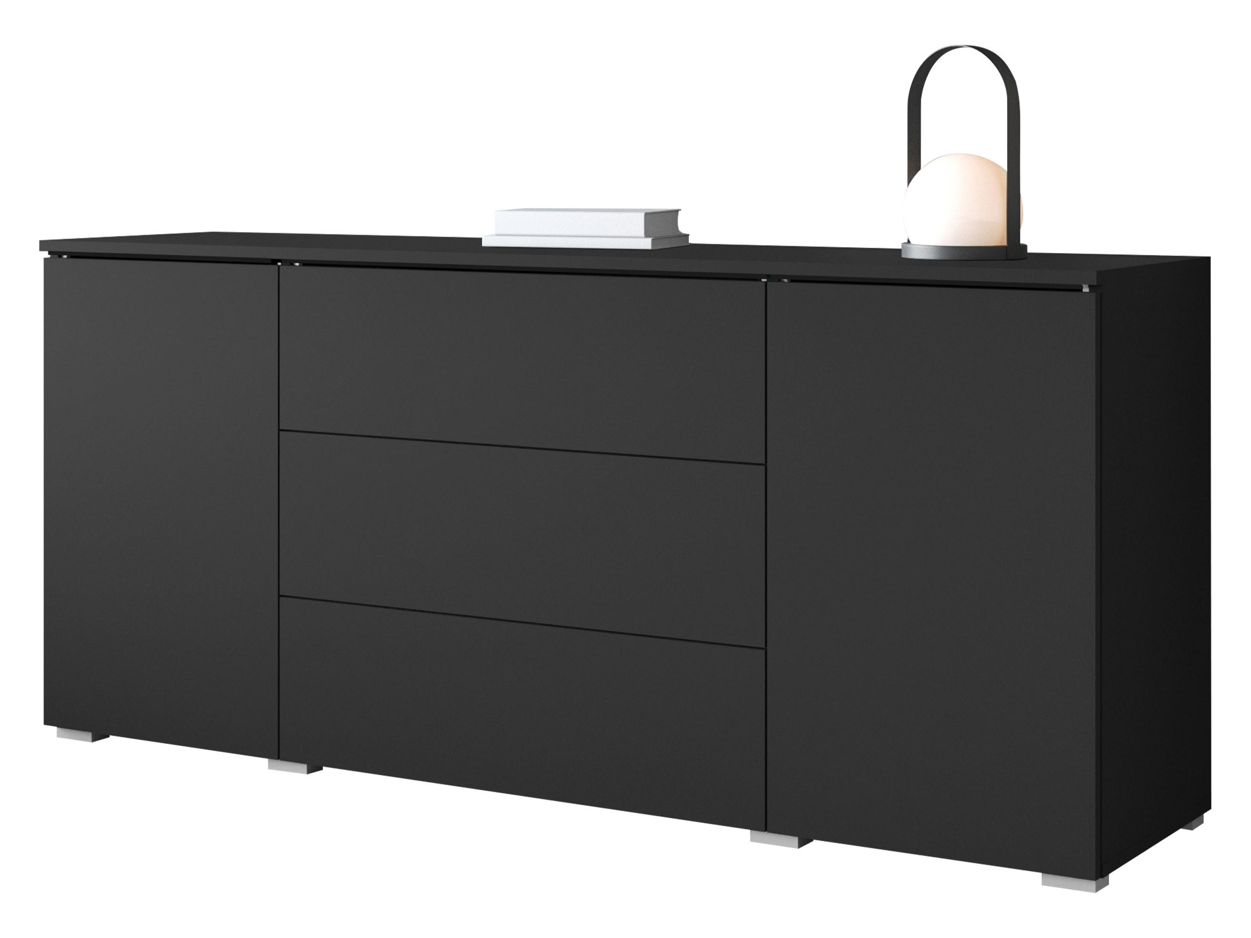 SIDEBOARD Vera 150 - Graphitfarben, Holzwerkstoff (150/66/40cm) - MIRJAN24