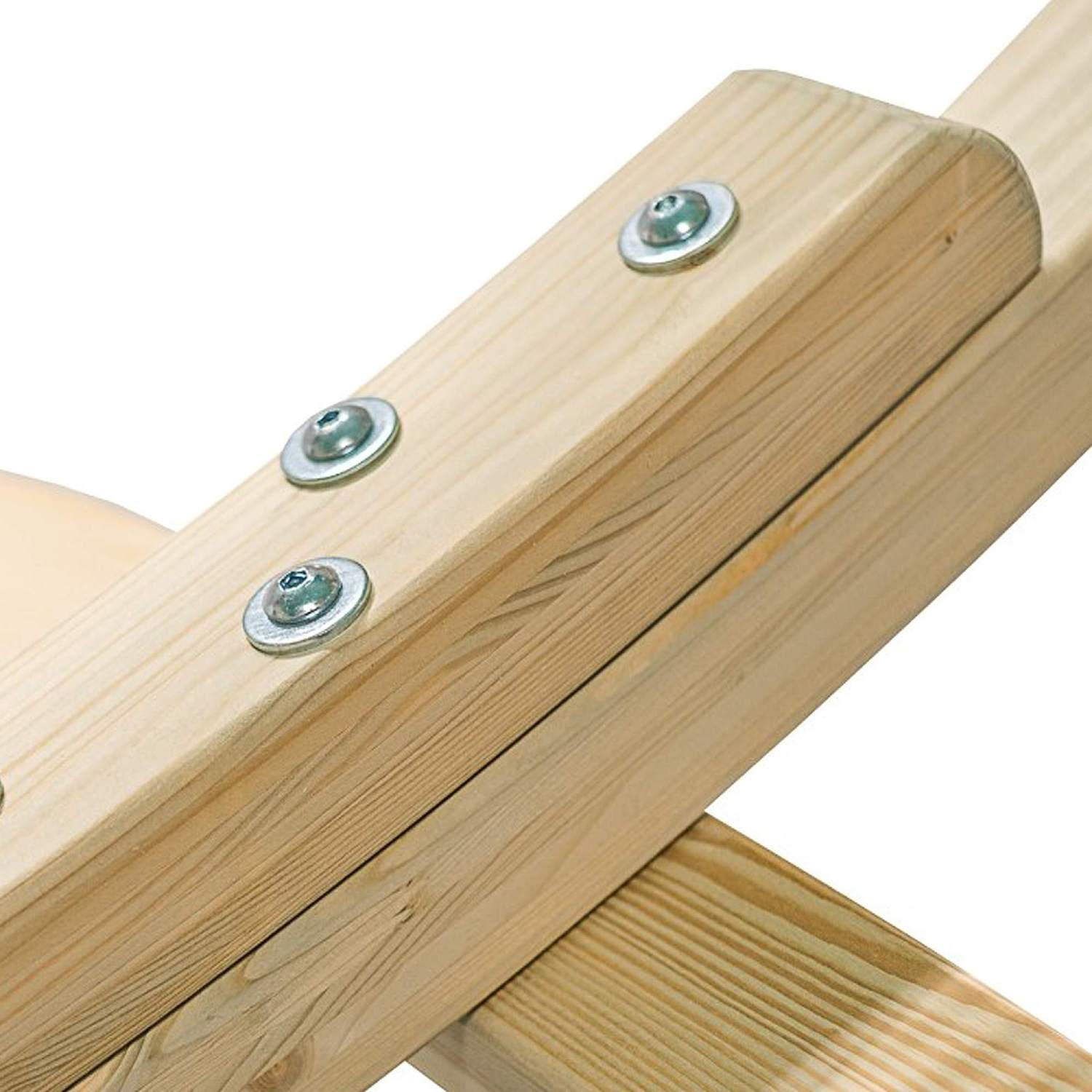 HÄNGEMATTE mit Gestell LENGER ,Rot - Rot, Holz/Textil (357/131/110cm) - KONSIMO®