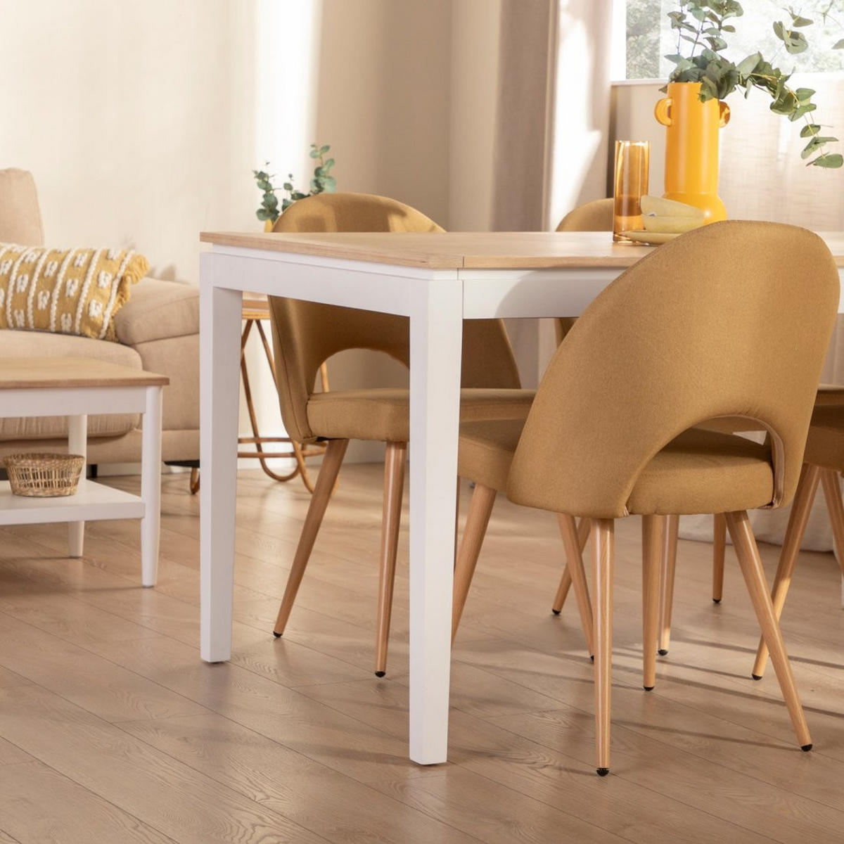 AUSZIEHBARER TISCH Baltic Zweifarbig 150 - 200 cm x 78,5 cm - Multicolor, Holzwerkstoff (90/150/78cm)