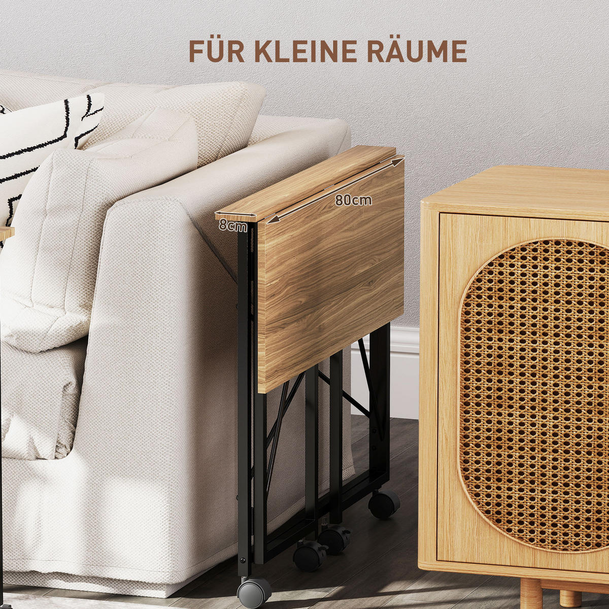 SCHREIBTISCH Eichefarben 40.0/80.0/75.0 cm - Eichefarben, Holzwerkstoff (40/80/75cm)