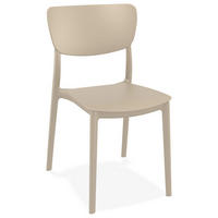 STUHL OMA Taupe - Beige, Kunststoff (39/82/45cm) - Légia Home