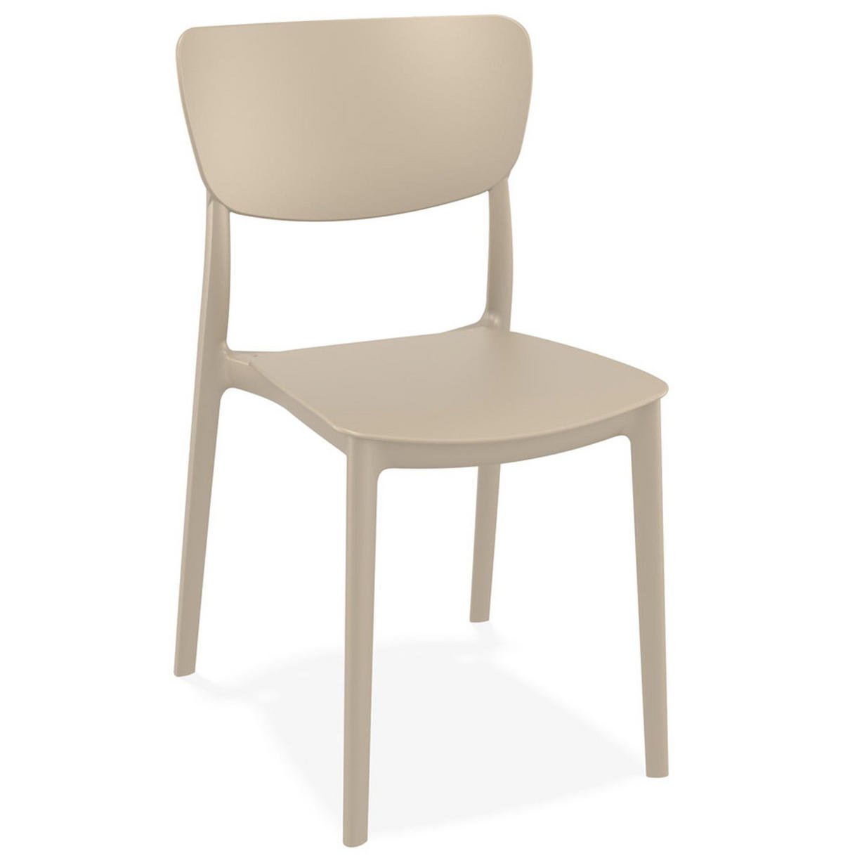 STUHL OMA Taupe - Beige, Kunststoff (39/82/45cm) - Légia Home