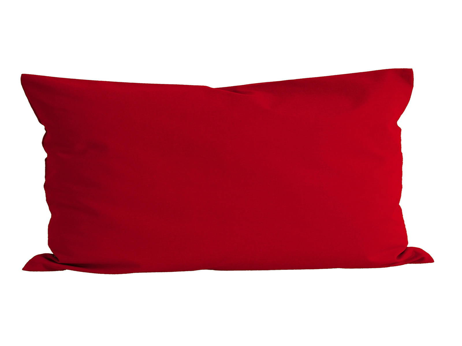 KISSENBEZUG Basic 100% Baumwolle rot 80/40 cm - Rot, Textil (40/80cm) - beties Heimtextil