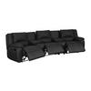 RELAXSOFA 3-Sitzer - Leder - Schwarz - AROMA - Schwarz, Leder (308/97/99cm) - Vente-Unique