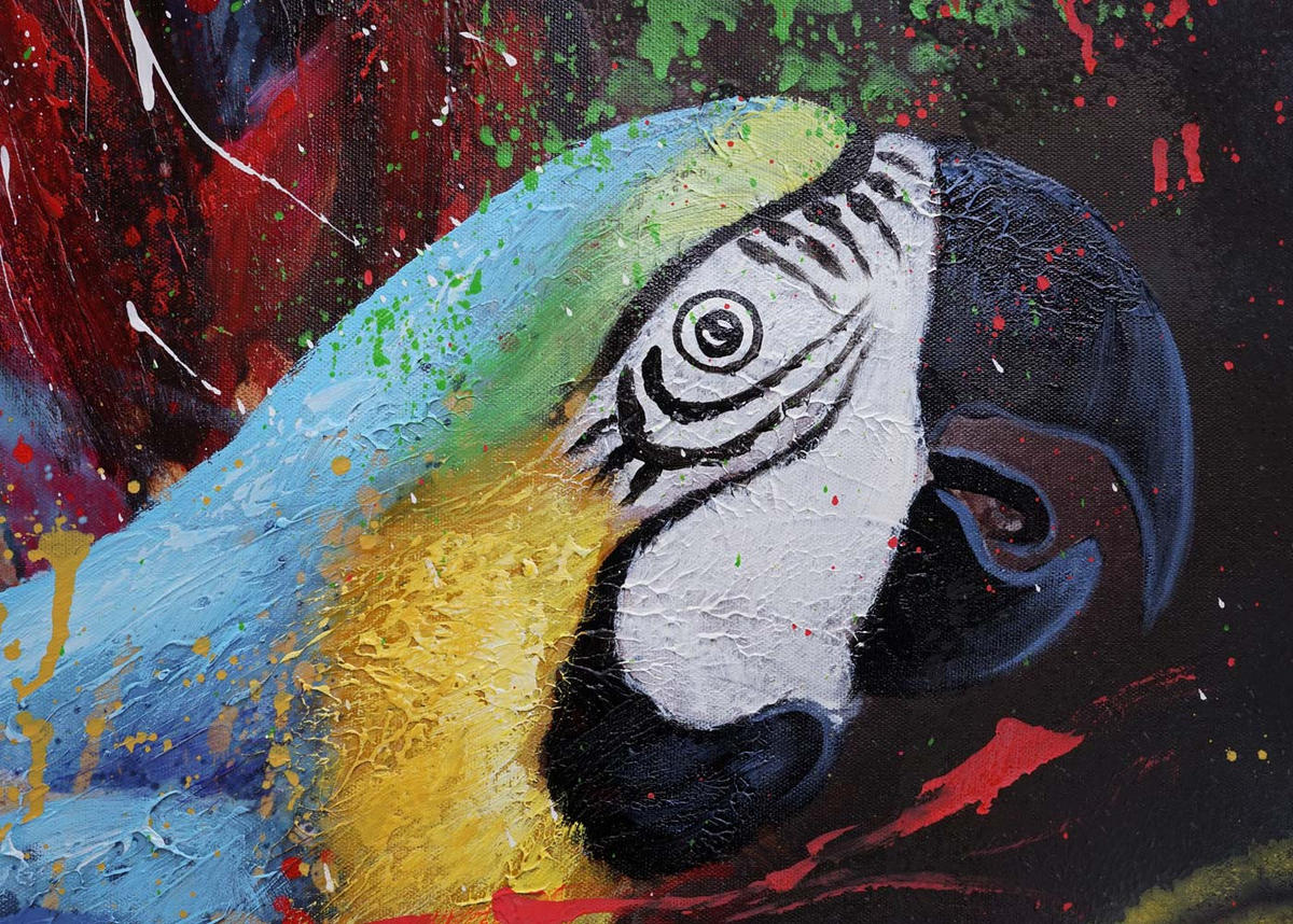 ÖLGEMÄLDE FRAU HANDGEMALT Mehrfarbig - Multicolor, Textil (150/100cm) - MCW