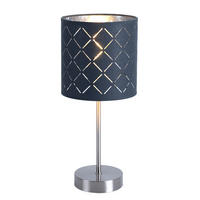 LED TISCHLEUCHTE Kidal grau silber - Grau, Metall (15/15/35cm) - Globo Lighting