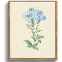 LEINWANDBILD mit Rahmen Botanisch 30 x 40 cm - Blau, Holz (30/0.5cm)