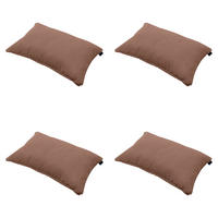 DEKORATIONSKISSEN Panama - Braun - 40/60/10 cm - 4er-Set - Braun, Textil (60/40cm) - Madison