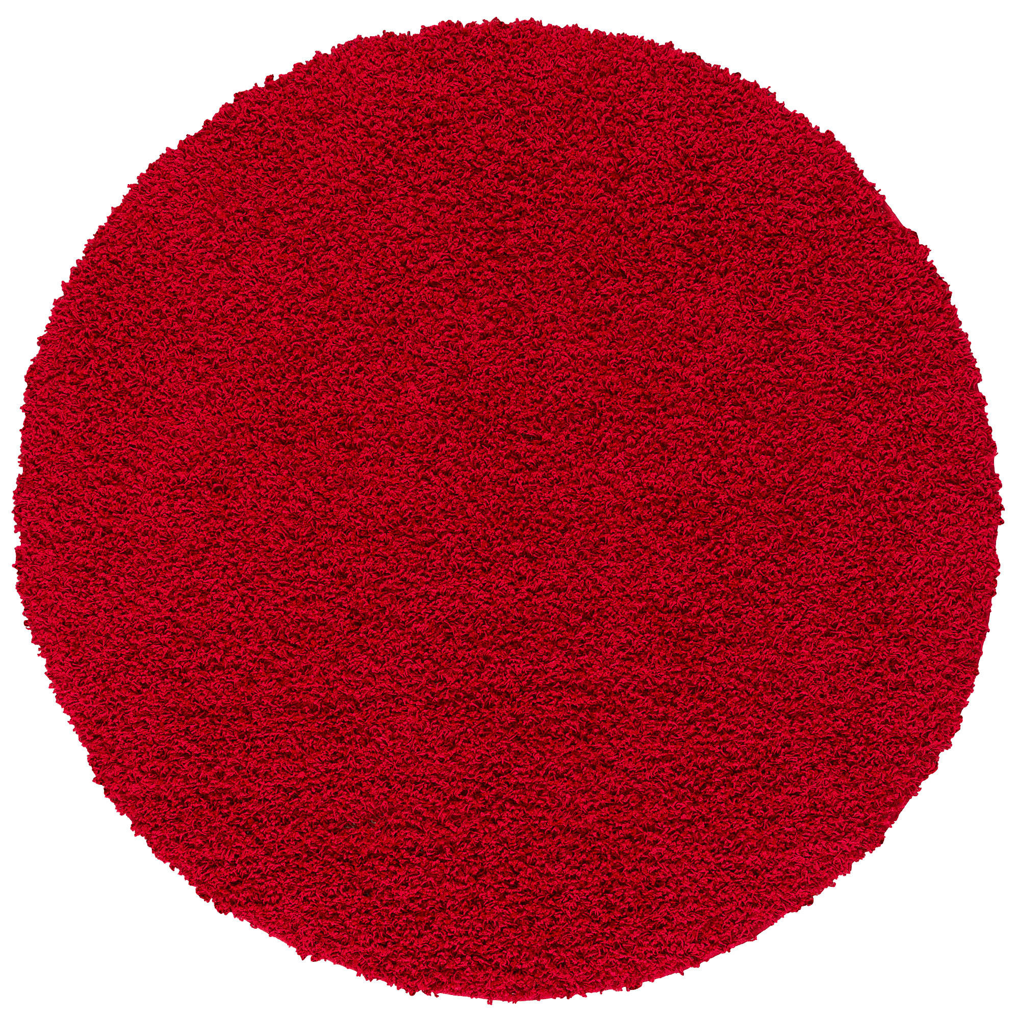 HOCHFLOR LANGFLOR TEPPICH ALOHA RUND - Rot, Textil (150/150cm) - Pergamon