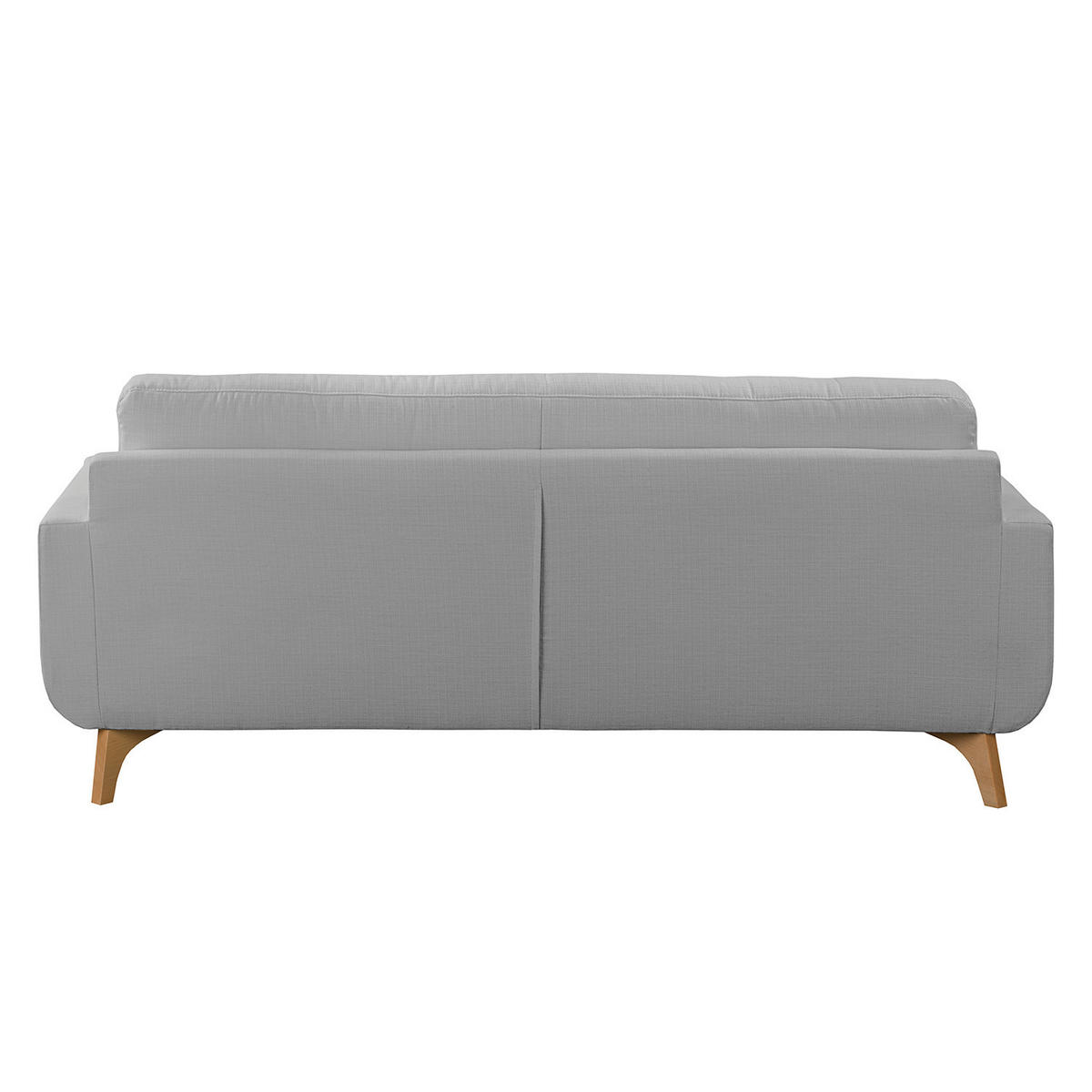 ECKSOFA mit Longchair - Strukturstoff - Grau, Textil (208/150cm) - home24