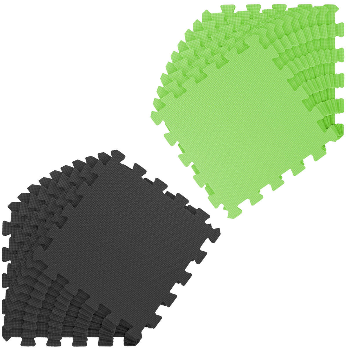 SPIELMATTE ab Null - 180/90 cm Puzzlematte Schwarz - Multicolor, Kunststoff (30/30cm) - Littletom