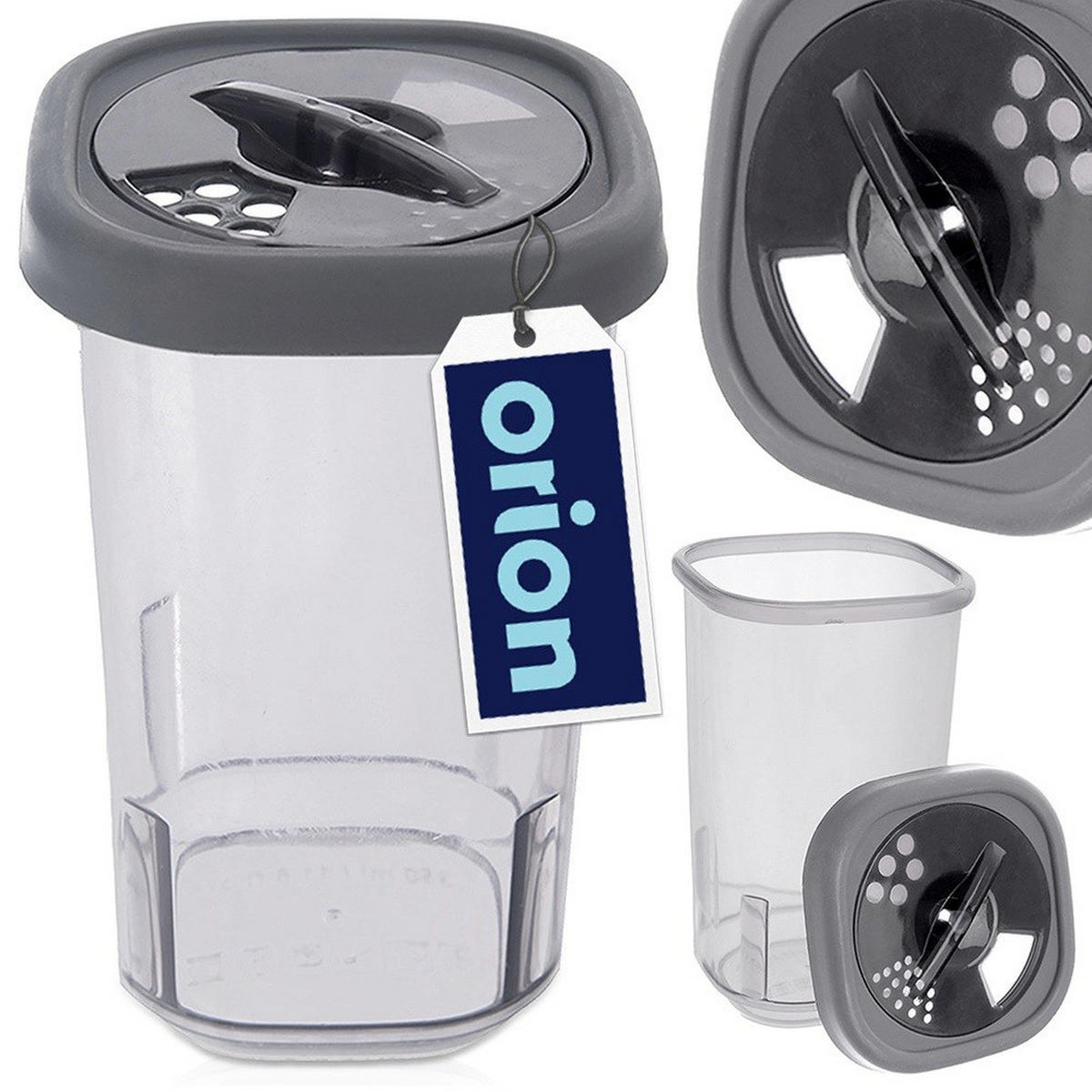 GEWÜRZBEHÄLTER Dosierdeckel 320 ml Dunkelgrau - Dunkelgrau, Kunststoff (7.2/11.5/7.2cm) - Orion 