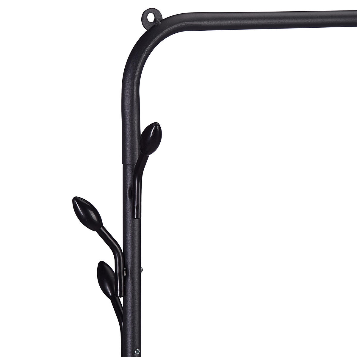 KLEIDERSTÄNDER - Schwarz, Kunststoff/Metall (132/145/44cm) - Relaxdays