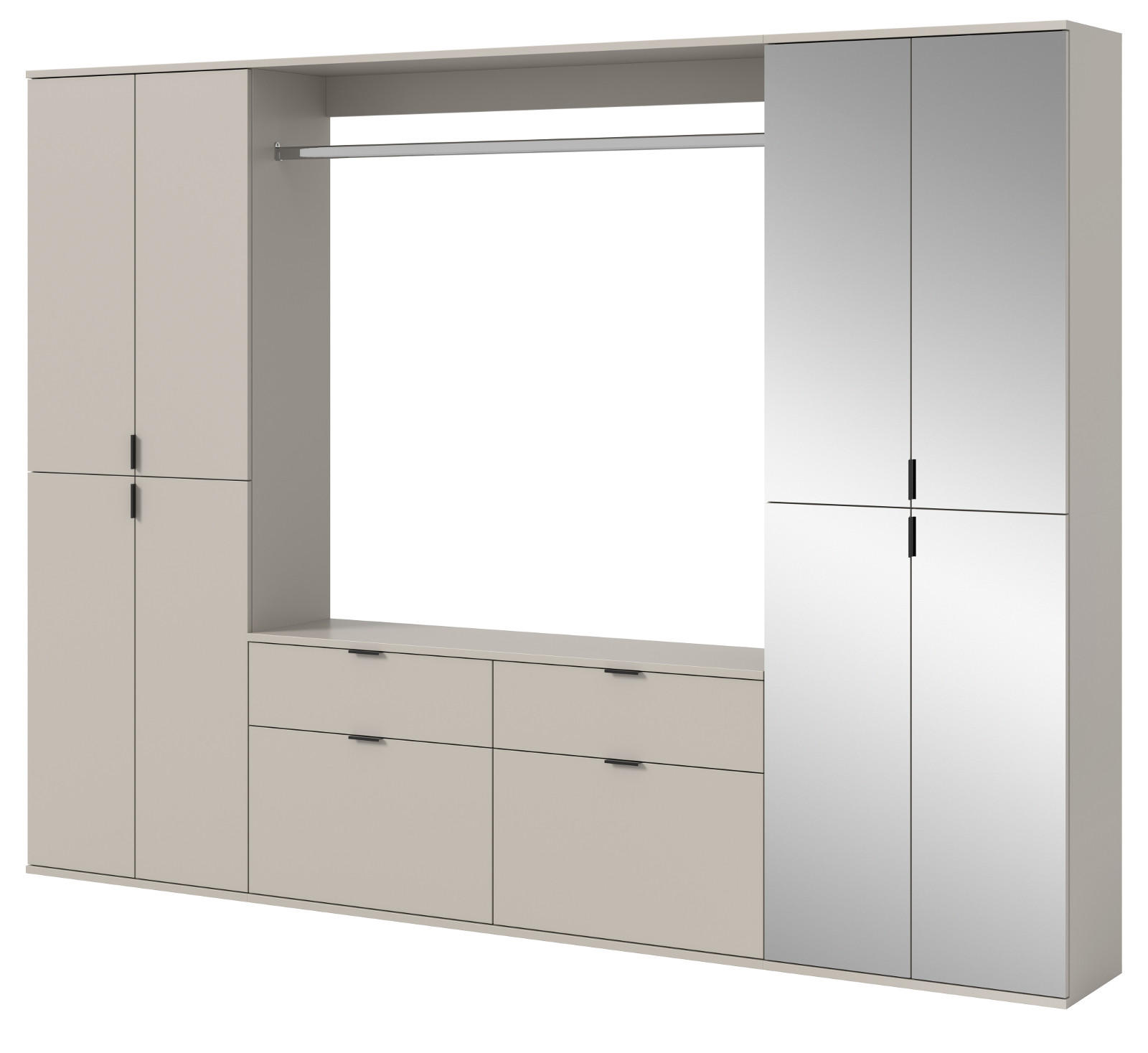 Inn.Furn Garderoben-Set Kaschmir 243x193x34 cm