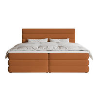 BOXBETT ALEGRE Kupferbraun 180x200 cm - Schwarz/Kupferfarben, Holz/Textil (180/200cm) - Selsey