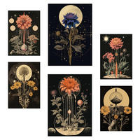 POSTER Set Mit 6 Illustration Mystischen Esoterischen A3 & A4 Rahmenlos - Klar, Papier (29/3cm) - Nacnic