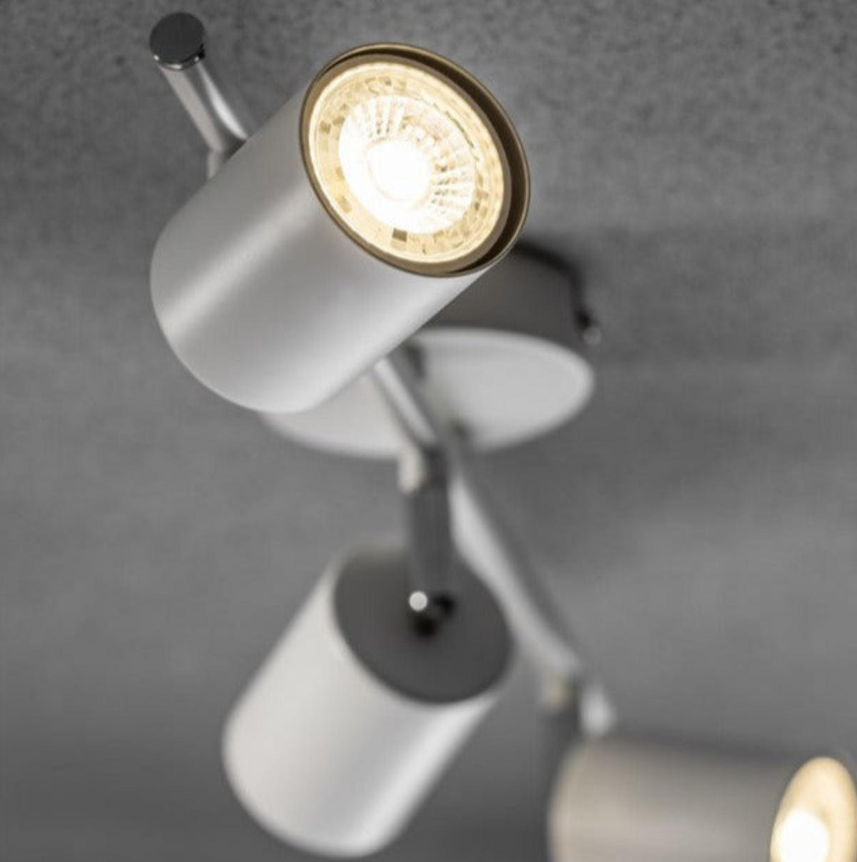 DECKENSTRAHLER BAR LICHT BUCHSE Weiß Dreifachkopf GU10 - Weiß, Metall (6/50/17cm) - CGC Europe