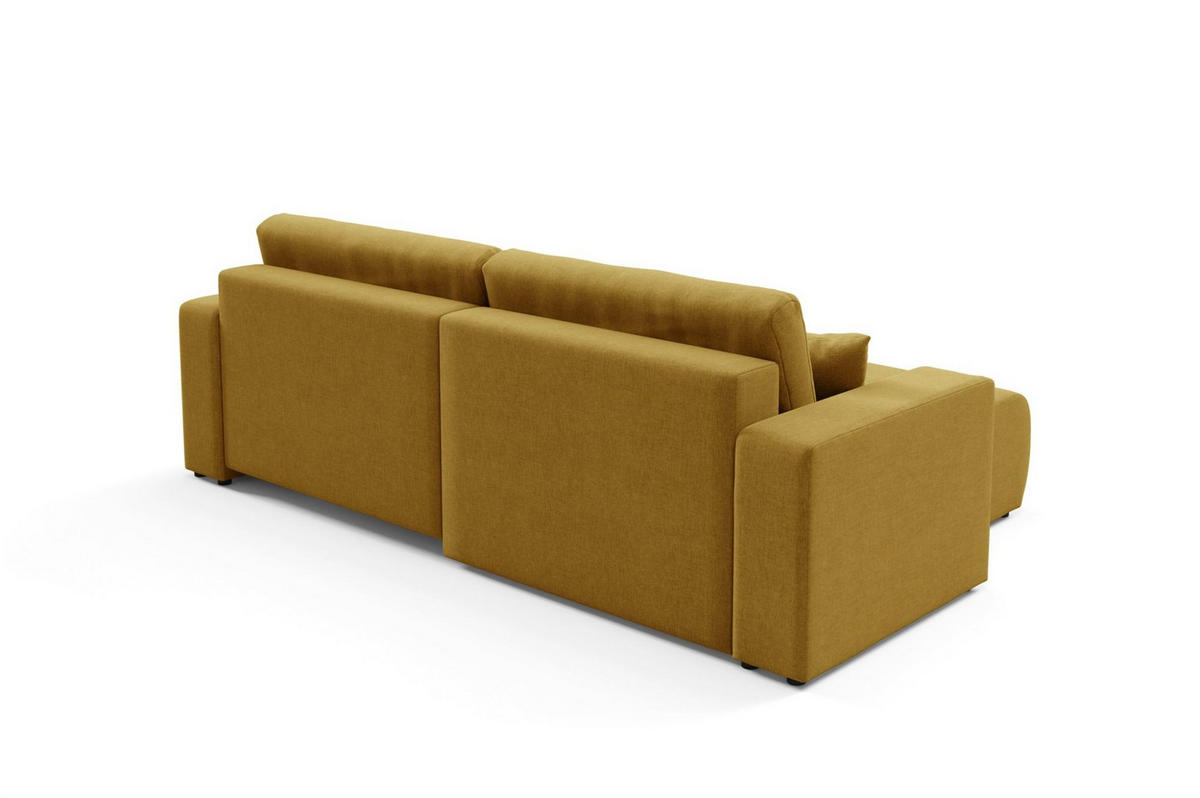 ECKSOFA Augusto - Gelb, Holzwerkstoff/Textil (244/149cm) - Fun Möbel