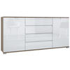SIDEBOARD Sylt Weiß Hochglanz - Weiß Hochglanz, Holzwerkstoff (166.5/75.5/35cm) - Vladon