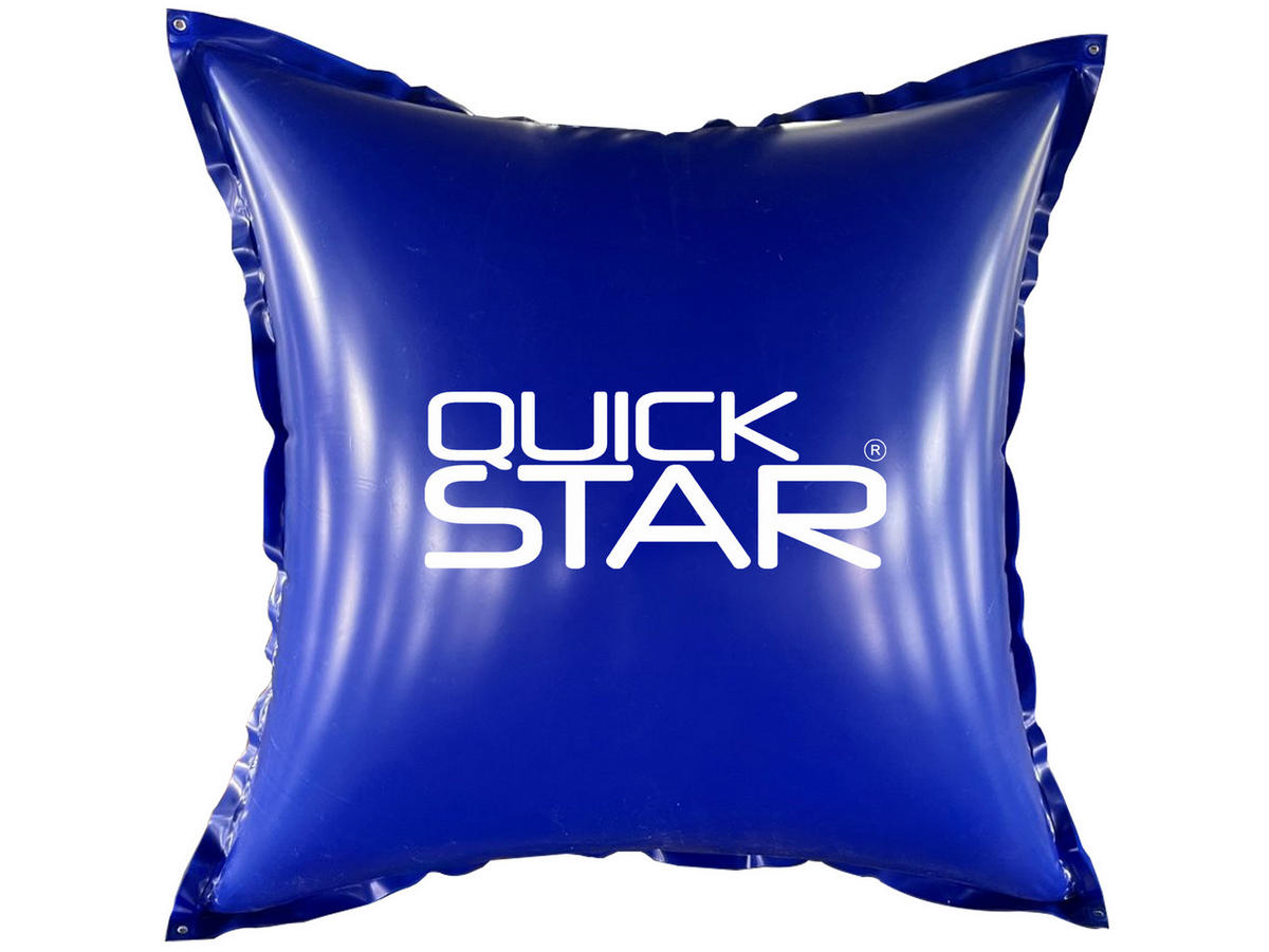 POOLKISSEN 6 Stück Eckig 120x120 cm Blau - Blau, Kunststoff (120/120cm) - QUICK STAR