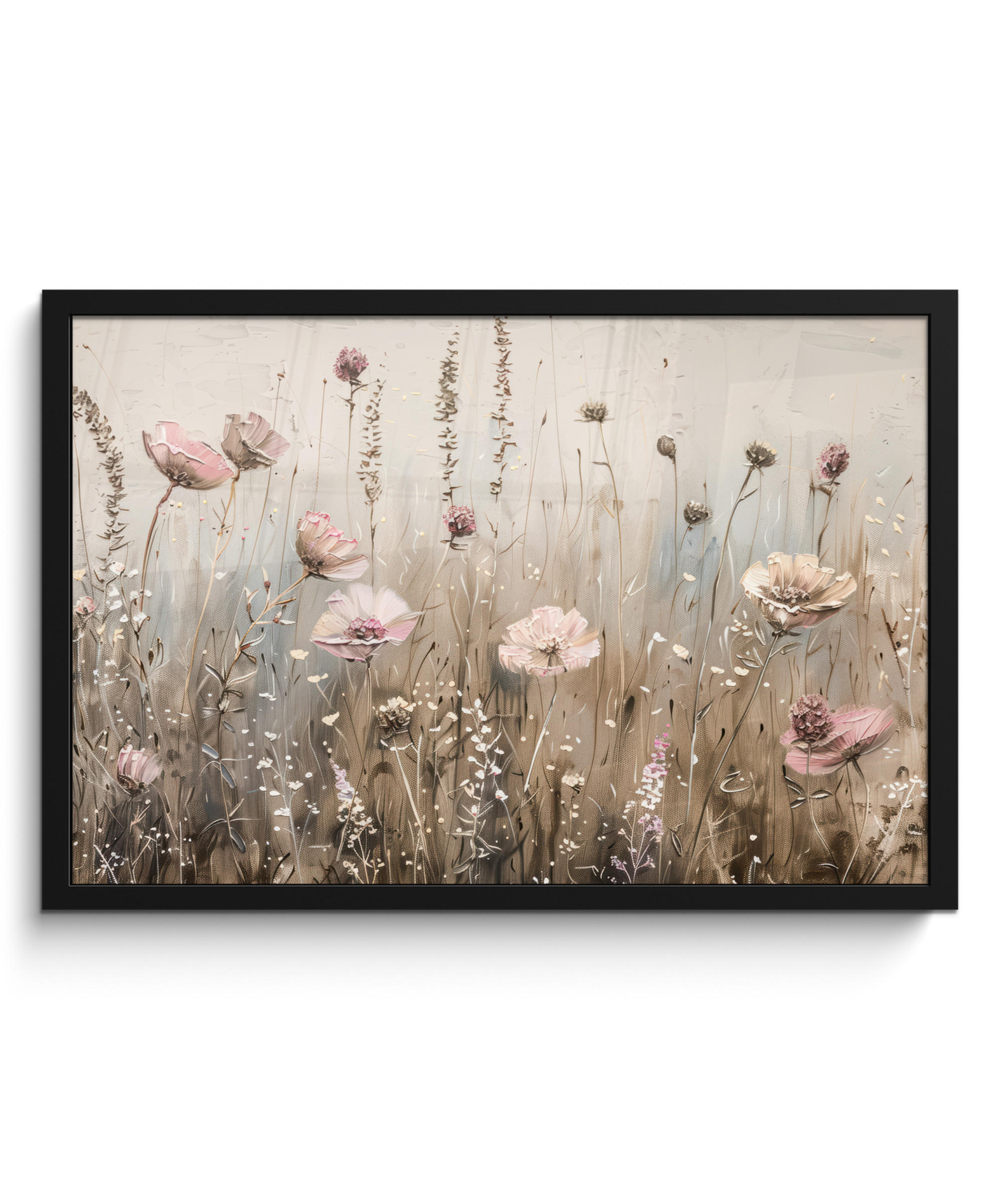 POSTER S OKVIROM Cvijeće 60x40 cm - bež, papir (60/40cm) - MuchoWow
