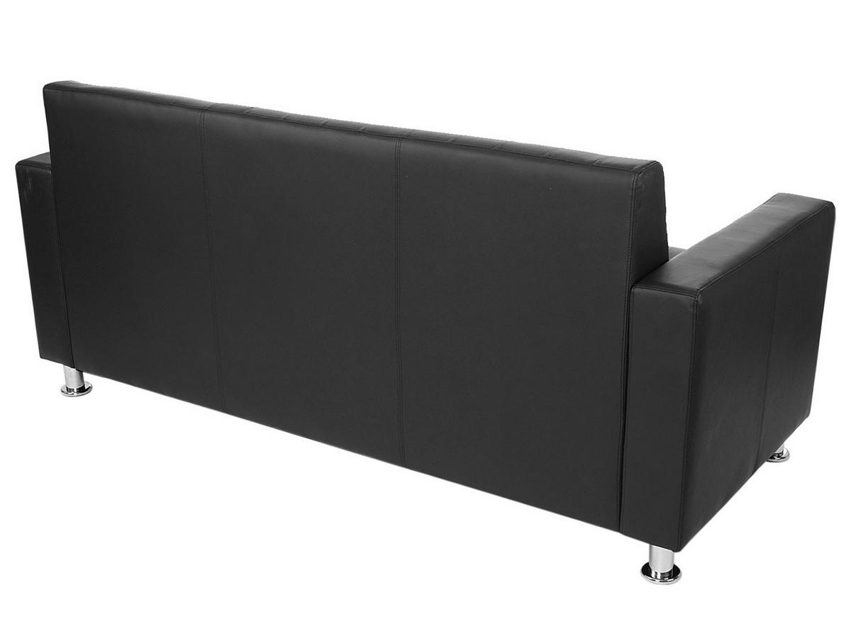 3-SITZER SOFA Schwarz - Schwarz, Textil (180/82/75cm) - MCW