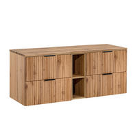 WASCHTISCHUNTERSCHRANK 140.8cm Adriel Holz - Braun, Holzwerkstoff (140.8/59/46cm) - Petits-meubles
