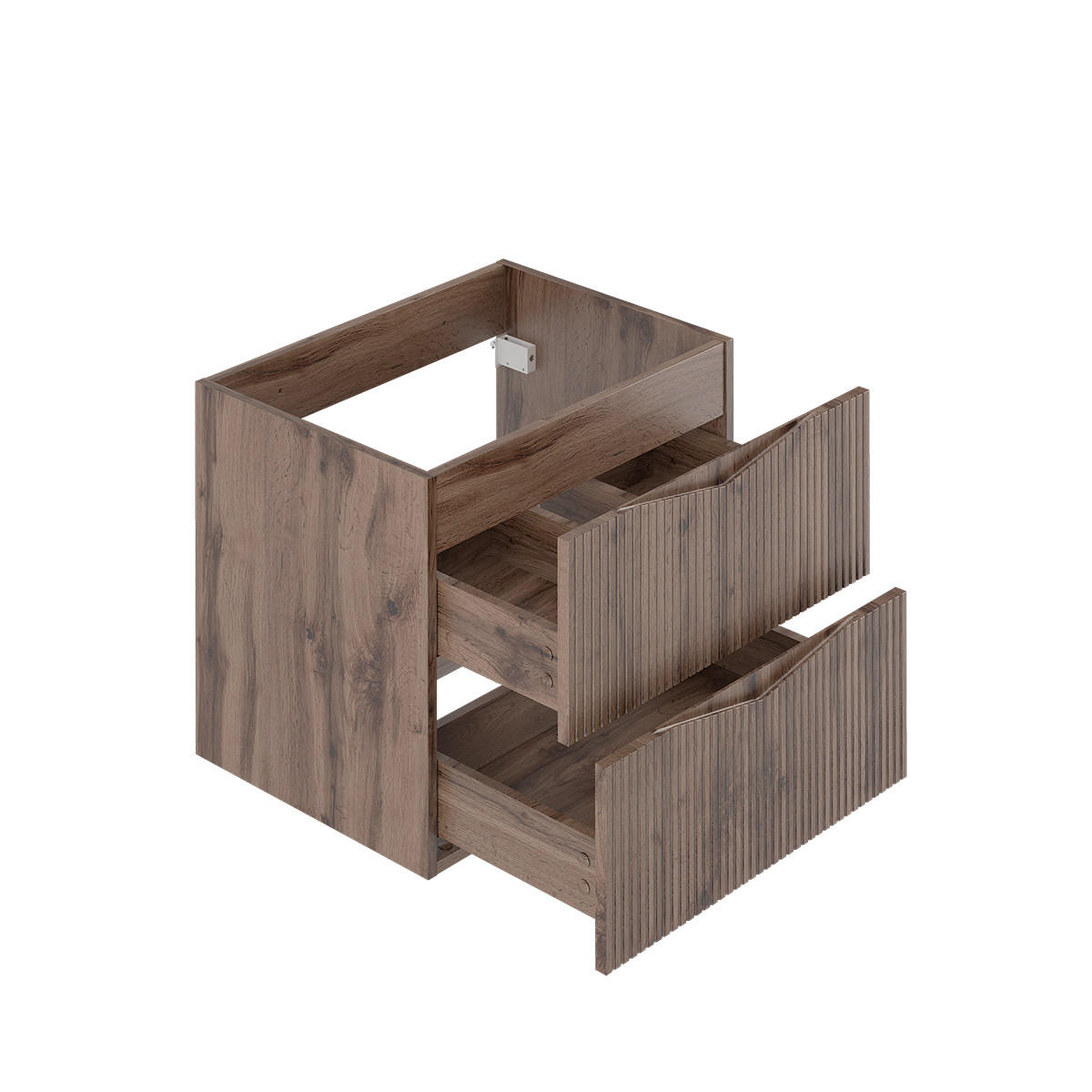 BADMÖBEL Tao 2er-Set Holz - Braun, Holzwerkstoff (60/50/45.8cm) - Petits-meubles
