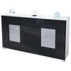 SIDEBOARD Grömitz Schwarz Hochglanz - Schwarz Hochglanz, Holzwerkstoff (138.5/75.5/35cm) - Vladon