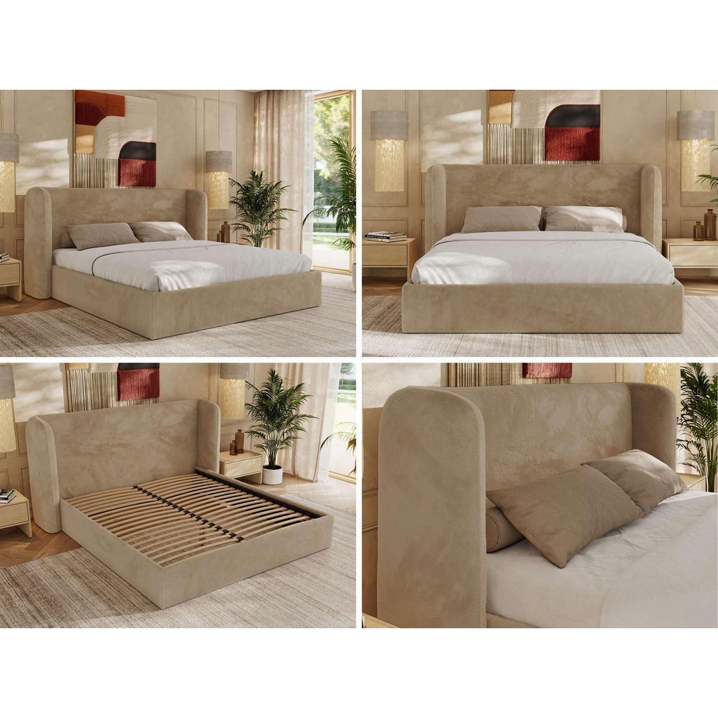 Thumbnail - MKS Polsterbett, Beige, Textil, H3, 7-Zonen, Rechteckig, 200x200 cm, Oeko-Tex®, Schlafzimmer, Betten, Polsterbetten