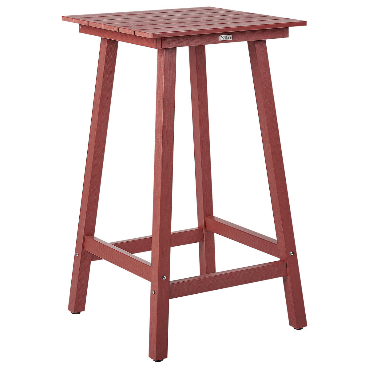 BISTRO-SET 2-Sitzer Rot Adirondack - Rot, Kunststoff - Beliani