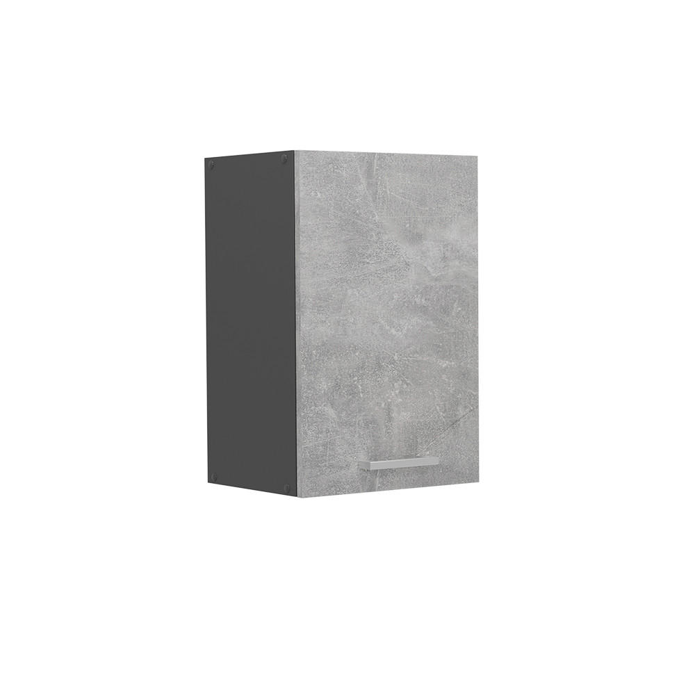 HÄNGESCHRANK R-Line Beton 40 cm - Schieferfarben/Anthrazit, Holzwerkstoff (40/60/31cm) - Vicco