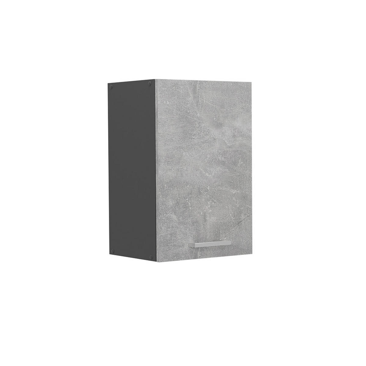 HÄNGESCHRANK R-Line Beton 40 cm - Schieferfarben/Anthrazit, Holzwerkstoff (40/60/31cm) - Vicco