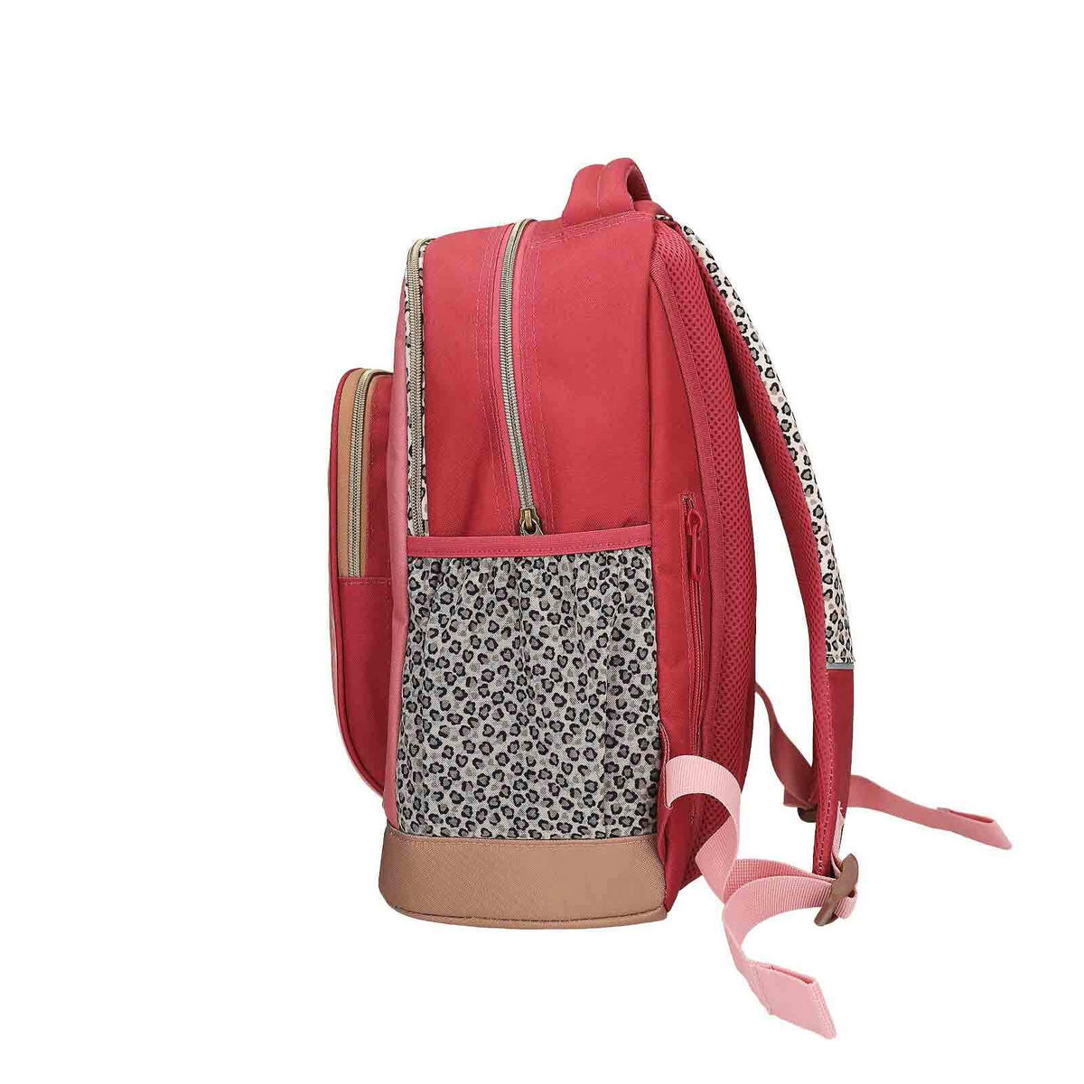 SCHULRUCKSACK LEOHEART TOPModel rosa-rot 21 x 34 x 44 cm - Rot/Rosa, Textil (34/21cm) - Depesche Germany