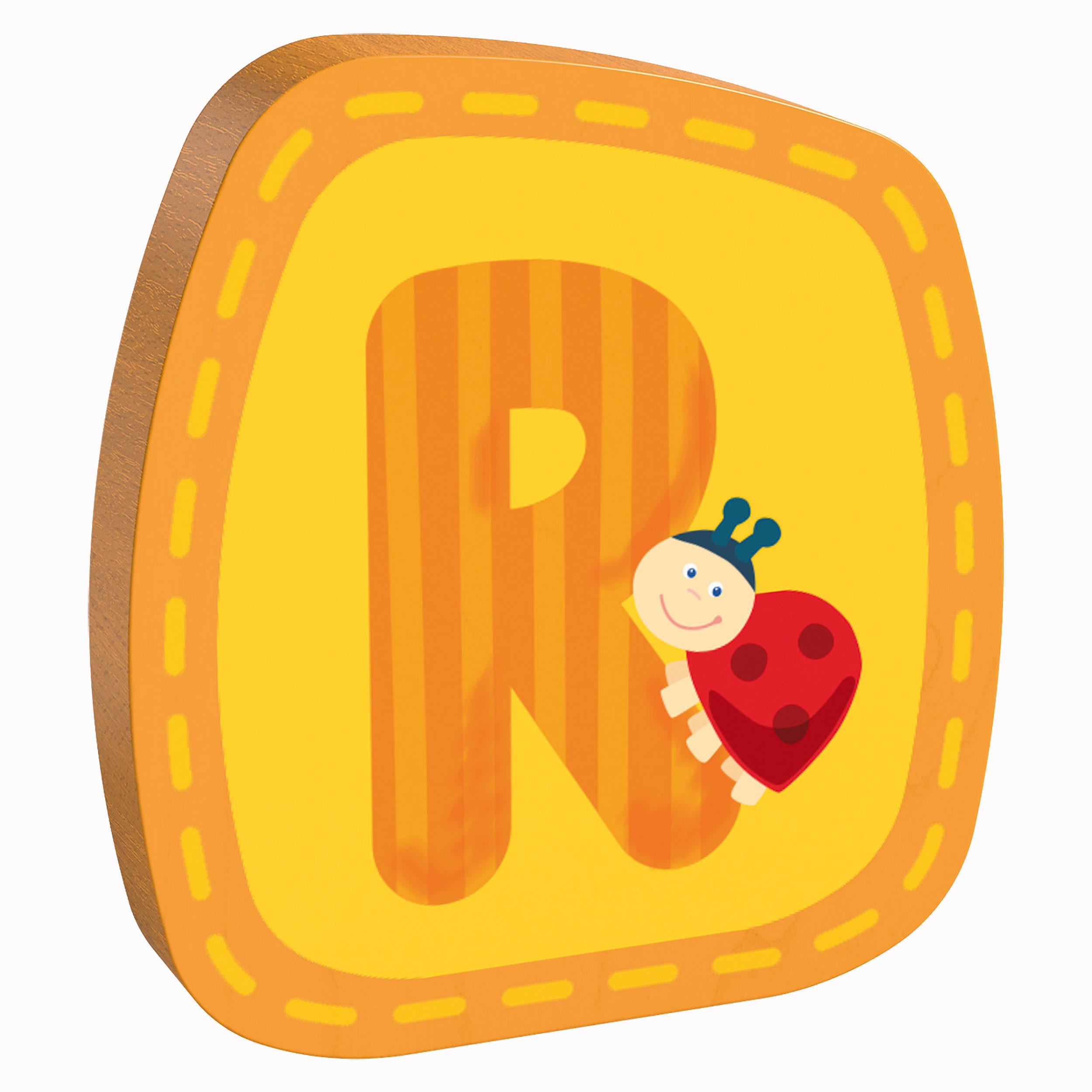 HOLZBUCHSTABE R, Türschild - Multicolor, Holz (5.5/5.7cm) - Haba