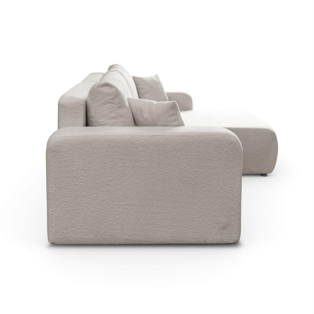ECKSOFA VESPO XL mit Schlaffunktion und Bettzeugkasten - Ecru, Textil (267/143cm) - Lookway