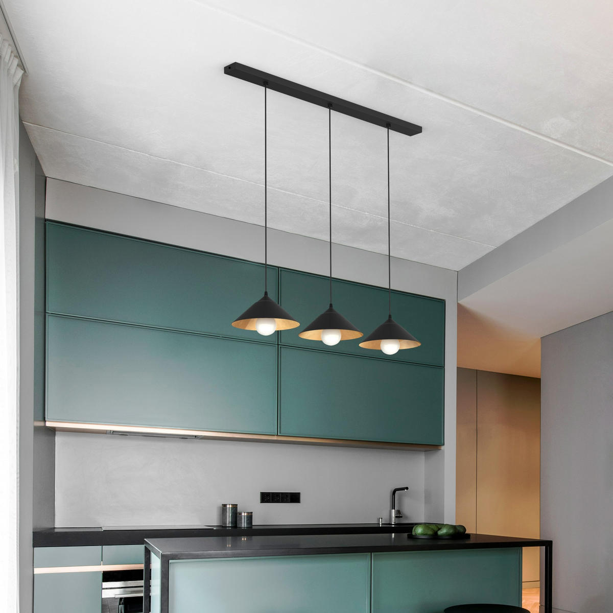 HÄNGELEUCHTE - Kupferfarben, Metall (25/100/120cm) - Lumicom