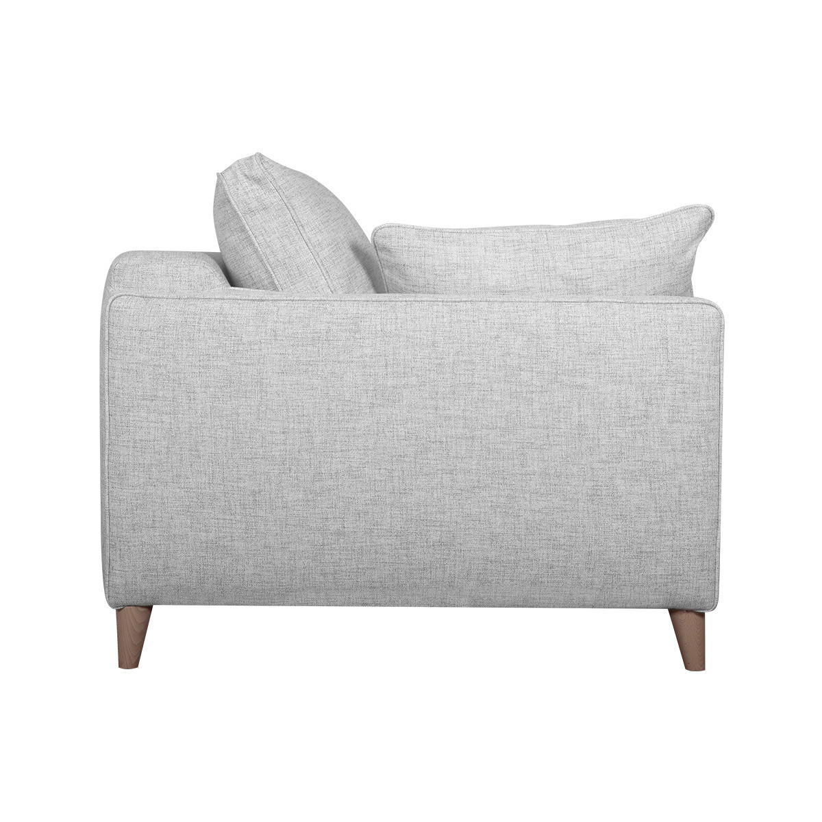 SCHLAFSOFA Skandinavisch 3-Sitzer Stoff Naturbeige PAPEL - Grau, Textil (102/77/180cm) - Miliboo