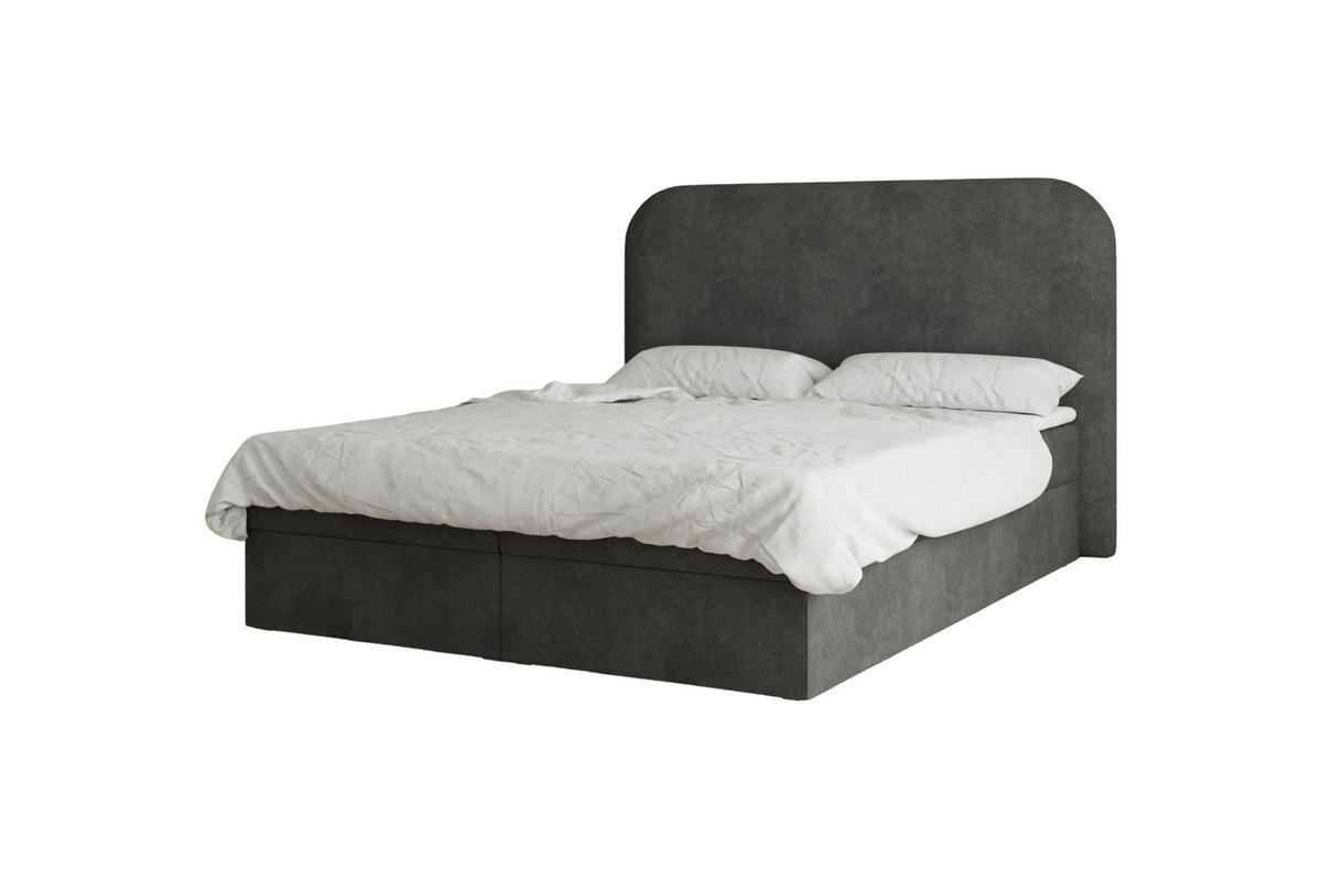 BOXBETT 180x200 - 07 Anthology 19 - Schwarz - Schwarz, Holzwerkstoff (180/200cm) - Möblo