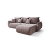 ECKSOFA mit Schlaffunktion TOKYO R Monolith 62 Rechts - Hellbraun, Textil (280/185cm) - Bedante