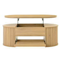 COUCHTISCH 110/55,5/40 cm natur aus MDF mit höhenverstellbarer Tischplatte - Naturfarben, Holzwerkstoff (110/55.5/40cm) - OKWISH
