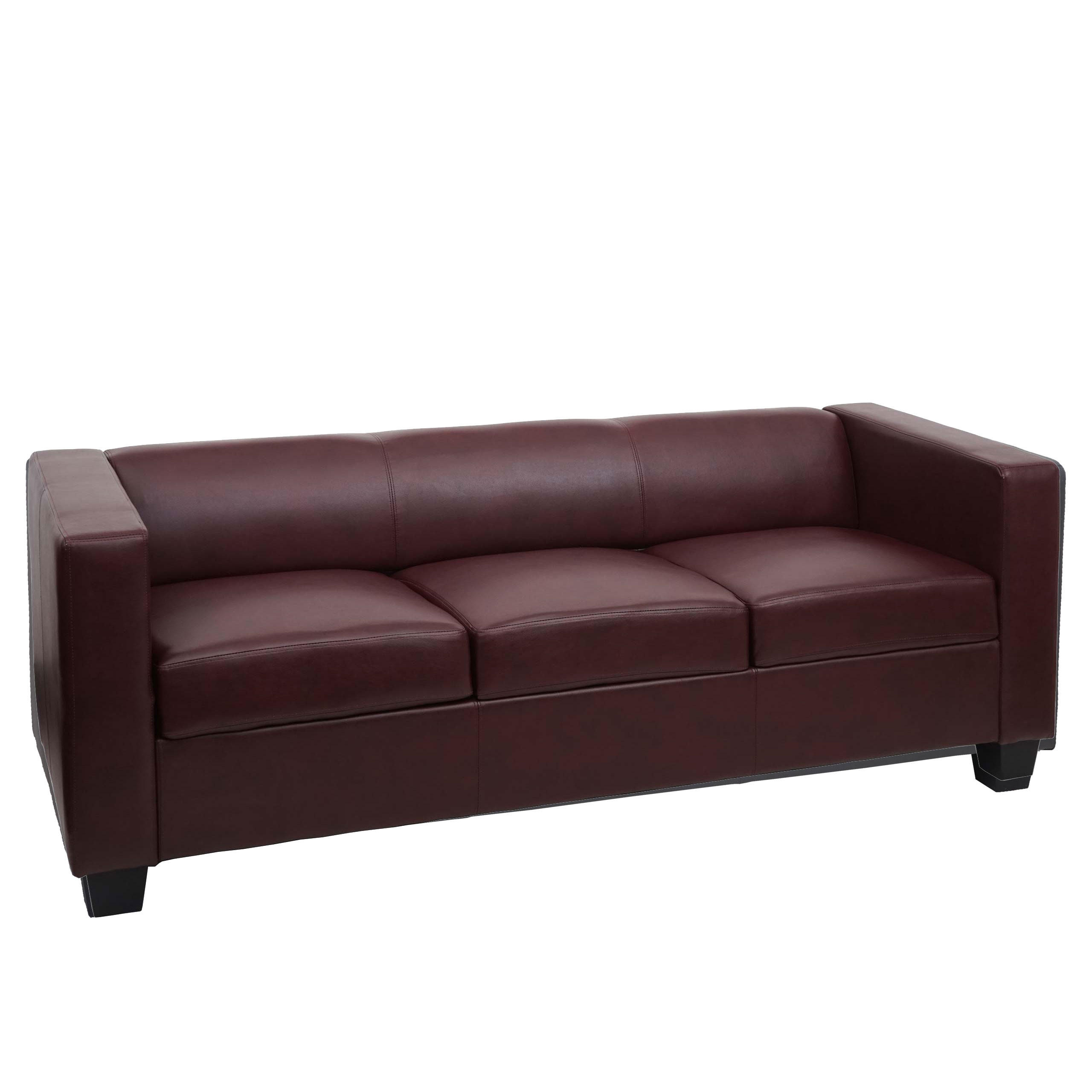3-SITZER SOFA Rotbraun - Rotbraun, Textil (191/70/75cm) - MCW