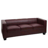 3-SITZER SOFA Rotbraun - Rotbraun, Textil (191/70/75cm) - MCW