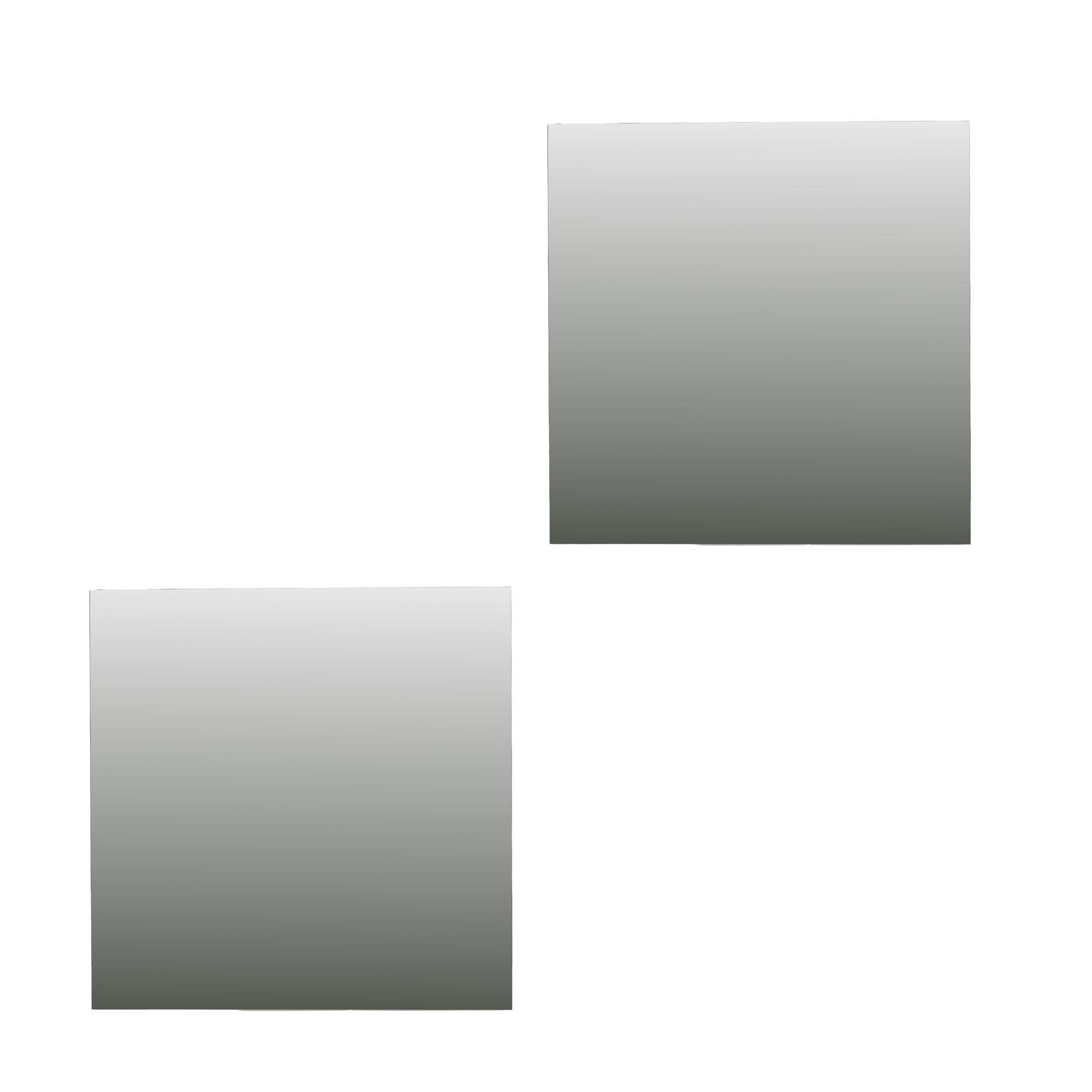 SPIEGEL selbstklebende Teile für die Inneneinrichtung 0,2/40/40 cm - Grau, Glas (40/40/0.2cm) - Atmosphera Createur d´interieur