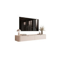 TV-SCHRANK SAGE 180/40/27 cm Kaschmir hängend Griffe Goldchrom - Kaschmir/Goldfarben, Holzwerkstoff (180/27/40cm) - Lookway