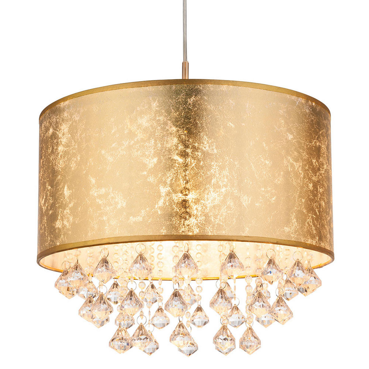 LED HÄNGELEUCHTE Amy Gold - Goldfarben, Metall (40/40/140cm) - Globo Lighting