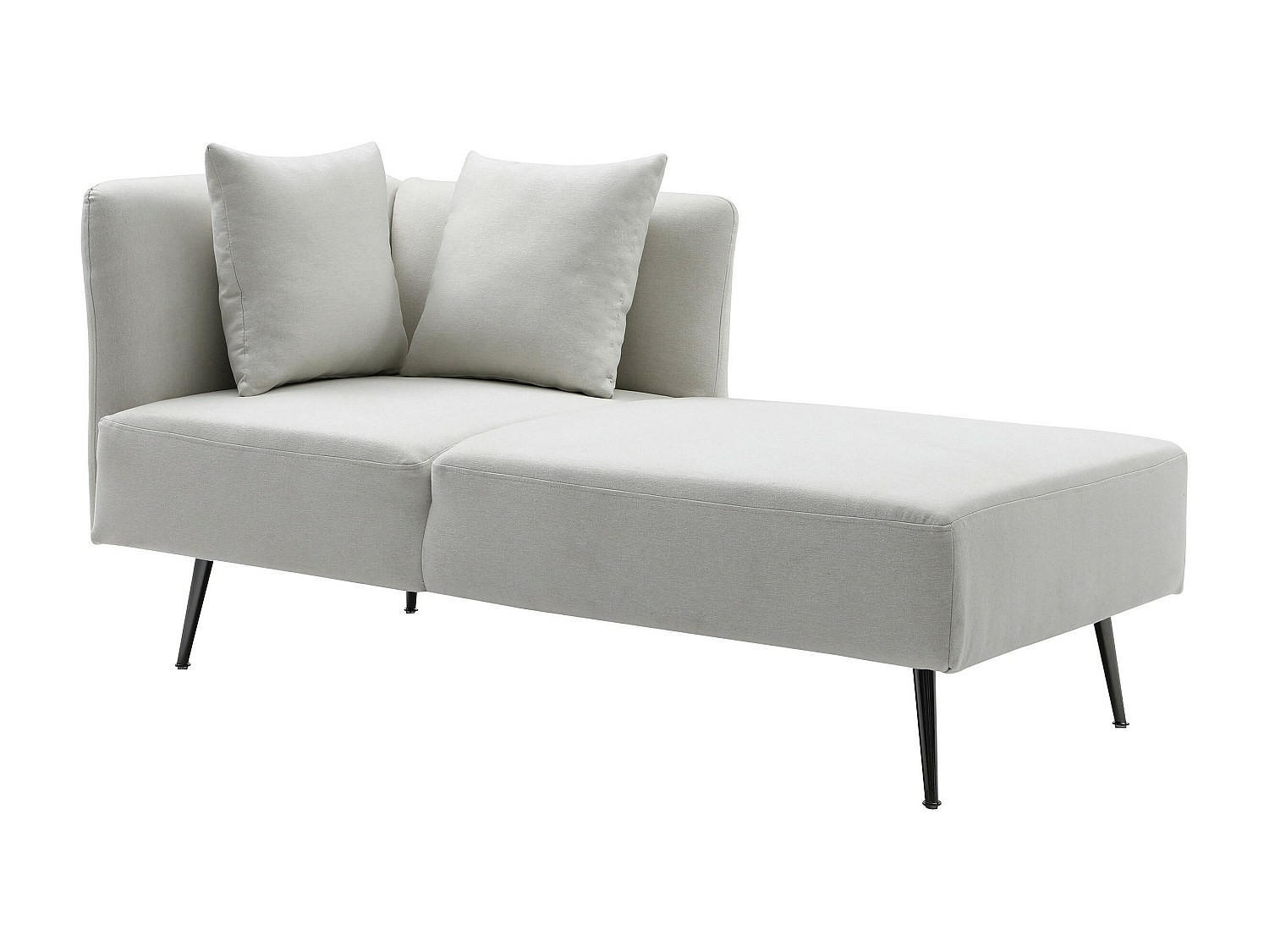 RECAMIERE ohne Schlaffunktion - 1 -Sitzer - Polyester - cremefarben - NAPASA - Creme, Textil (162/77/82cm) - Vente-Unique